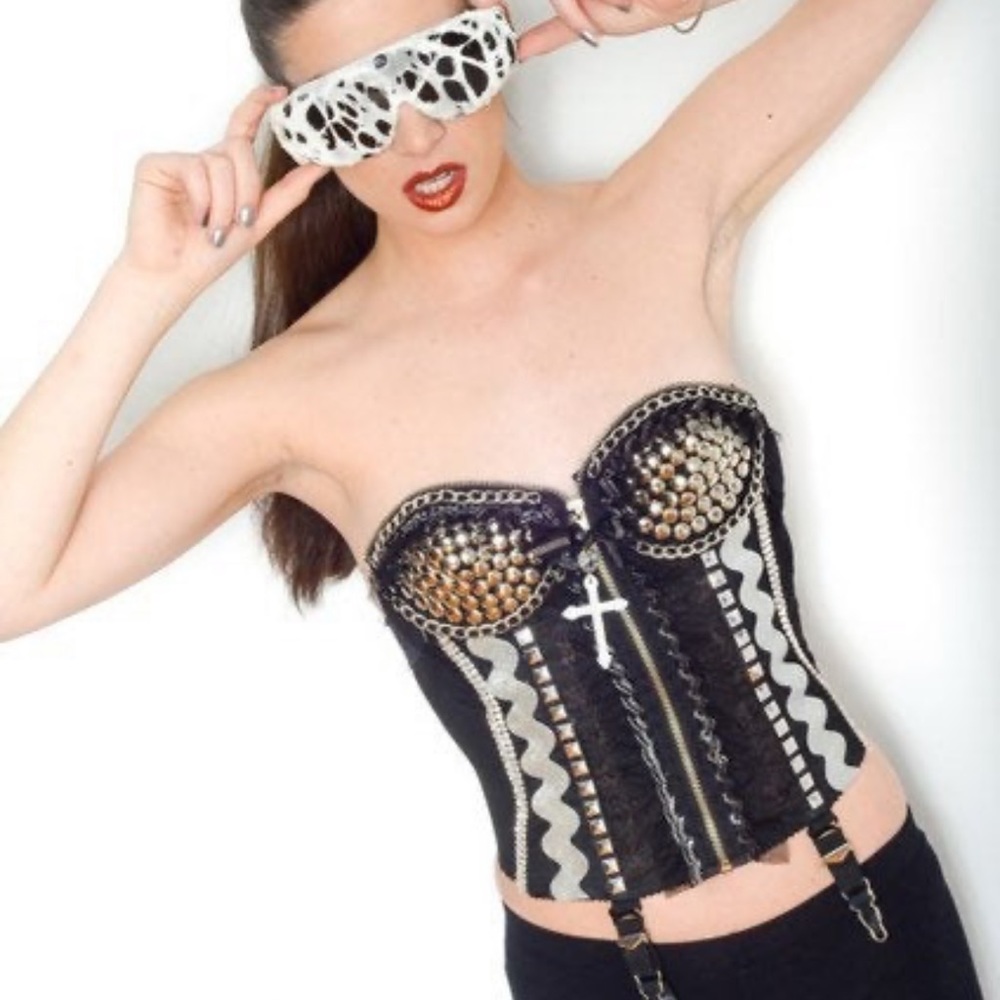 One of a Kind Bustier Halloween Corset Top 34B/C - Picture 3 of 3